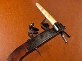 Early American Iron Flintlock Tinder Lighter Fire Starter Pistol w/ Candlestick Colonial Tabletop Tavern Tool *RARE* 1780-1800 - 8 of 8
