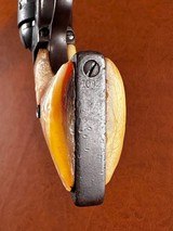 1873 Colt Single Action Army Revolver .44 Rimfire Nickel Carved Steerhead Pearl *RARE* Wild West 1st Gen SAA Cowboy Pistol - 14 of 15