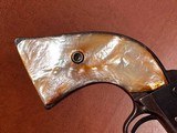 1873 Colt Single Action Army Revolver .44 Rimfire Nickel Carved Steerhead Pearl *RARE* Wild West 1st Gen SAA Cowboy Pistol - 11 of 15