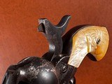 1873 Colt Single Action Army Revolver .44 Rimfire Nickel Carved Steerhead Pearl *RARE* Wild West 1st Gen SAA Cowboy Pistol - 8 of 15