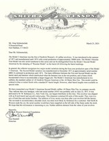 Smith & Wesson No. 3 American Revolver .44 Henry Rimfire Nickel Ivory Cut for Shoulder Stock RARE S&W Cowboy Pistol Factory Letter - 3 of 15