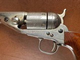 1861 Colt Navy Factory Conversion Revolver HIGH CONDITION Nickel .38 CF Excellent Rare Original 1870's Wild West Pistol - 8 of 15