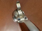 1861 Colt Navy Factory Conversion Revolver HIGH CONDITION Nickel .38 CF Excellent Rare Original 1870's Wild West Pistol - 11 of 15