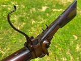 Early Single Rail Model 1859 Sharps Heavy Barrel Frontier Conversion Rifle Fullstock Percussion Oct Bbl DST 14.5 lbs Wild West History RARE - 13 of 15