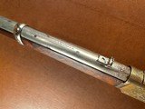 Documented Factory Engraved 1873 Winchester Saddle Ring Carbine Nickel & Gold Fancy Stock .44-40 SRC 1881 - 13 of 15
