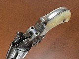 1877 Colt Thunderer .41 Double Action Revolver Factory Soft Finish New York Engraved Nickel Pearl Letter 1883 - 8 of 15