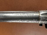 1877 Colt Thunderer .41 Double Action Revolver Factory Soft Finish New York Engraved Nickel Pearl Letter 1883 - 6 of 15