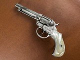 1877 Colt Thunderer .41 Double Action Revolver Factory Soft Finish New York Engraved Nickel Pearl Letter 1883 - 3 of 15