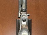 1877 Colt Thunderer .41 Double Action Revolver Factory Soft Finish New York Engraved Nickel Pearl Letter 1883 - 11 of 15
