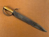 Massive American Civil War Confederate D Guard Bowie Knife 16