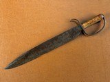 Massive American Civil War Confederate D Guard Bowie Knife 16