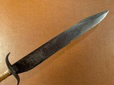 Massive American Civil War Confederate D Guard Bowie Knife 16