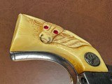 1873 Colt Single Action Army Frontier Six Shooter Revolver .44-40 Rare Etched Panel 4 3/4