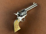 1873 Colt Single Action Army Frontier Six Shooter Revolver .44-40 Rare Etched Panel 4 3/4