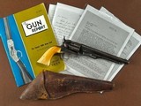 Rare & Important Early 1860 Colt Fluted Army .44 Percussion Revolver SN 107 Civil War Presentation Pistol Engraved Legend One-Piece Ivory Grips - 1 of 15