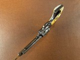1873 Colt Single Action Army .45 Revolver Rare Factory Ivory Grips 1885 Carved Steer Head 5 1/2