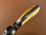 1873 Colt Single Action Army .45 Revolver Rare Factory Ivory Grips 1885 Carved Steer Head 5 1/2