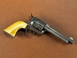 1873 Colt Single Action Army .45 Revolver Beautiful Ivory Grips Mexican Silver Coin Sight Early Blackpowder SAA 1879 Wild West Cowboy Pistol - 1 of 15