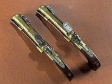 PAIR Brander & Potts London Brass Box Lock Flintlock Blunderbuss Pistols w/ Snap Bayonets RARE Large Napoleonic Era Coach/Naval Defense Guns - 6 of 15
