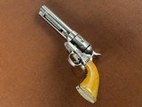 1873 Colt Frontier Six Shooter Single Action Army Revolver .44-40 Nickel Ivory 1880 Wild West Outlaw Pistol w/ Holster 1st Gen Blackpowder SAA - 6 of 15