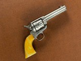1873 Colt Frontier Six Shooter Single Action Army Revolver .44-40 Nickel Ivory 1880 Wild West Outlaw Pistol w/ Holster 1st Gen Blackpowder SAA - 3 of 15