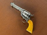 1873 Colt Frontier Six Shooter Single Action Army Revolver .44-40 Nickel Ivory 1880 Wild West Outlaw Pistol w/ Holster 1st Gen Blackpowder SAA - 5 of 15