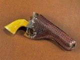 1873 Colt Frontier Six Shooter Single Action Army Revolver .44-40 Nickel Ivory 1880 Wild West Outlaw Pistol w/ Holster 1st Gen Blackpowder SAA - 13 of 15