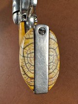 1873 Colt Frontier Six Shooter Single Action Army Revolver .44-40 Nickel Ivory 1880 Wild West Outlaw Pistol w/ Holster 1st Gen Blackpowder SAA - 9 of 15