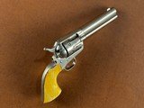 1873 Colt Frontier Six Shooter Single Action Army Revolver .44-40 Nickel Ivory 1880 Wild West Outlaw Pistol w/ Holster 1st Gen Blackpowder SAA - 4 of 15
