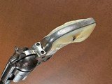 Rare Browning Bros Utah Shipped 1873 Colt Frontier Six Shooter Single Action Army Revolver .44-40 Nickel 1897 Carved Steer Head Pearl Slim Jim Holster - 7 of 15