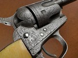 Exhibition Grade Nimschke Engraved 1873 Colt Frontier Six Shooter Single Action Army Revolver 5 1/2