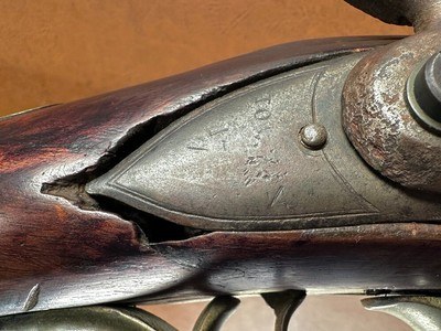 Revolutionary War American Captured Pattern 1748 Long Land First Model Brown Bess Flintlock Musket 46