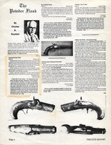 Southern Stocked Henry Deringer Philadelphia Derringer Percussion Pocket Pistol w/ Carpet Bag Mold Flask & Dagger HISTORY - 14 of 15