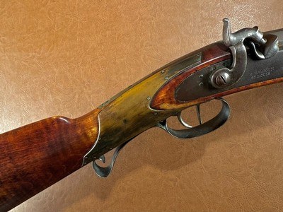 Custom Samuel Hawken St. Louis .50 Cal Percussion Half Stock Plains Rifle Tiger Maple Silver Eagle - Frontier Mountain Man Muzzleloader - Image 9 of 15