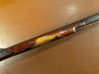 Custom Samuel Hawken St. Louis .50 Cal Percussion Half Stock Plains Rifle Tiger Maple Silver Eagle - Frontier Mountain Man Muzzleloader - Image 11 of 15