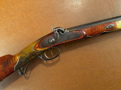 Custom Samuel Hawken St. Louis .50 Cal Percussion Half Stock Plains Rifle Tiger Maple Silver Eagle - Frontier Mountain Man Muzzleloader - Image 3 of 15