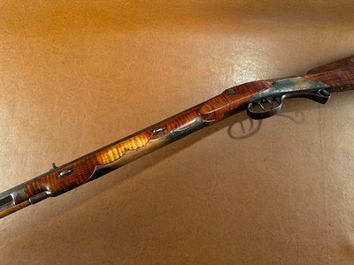 Custom Samuel Hawken St. Louis .50 Cal Percussion Half Stock Plains Rifle Tiger Maple Silver Eagle - Frontier Mountain Man Muzzleloader - Image 13 of 15