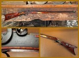 Custom Samuel Hawken St. Louis .50 Cal Percussion Half Stock Plains Rifle Tiger Maple Silver Eagle - Frontier Mountain Man Muzzleloader - Image 1 of 15