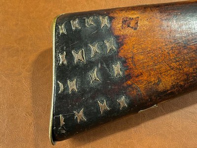 RARE Massive British South Africa 4 Bore Percussion Elephant Rifle - Original 1800's Safari Hunter Rifled .98 Cal Dangerous Game Gun - Image 5 of 15