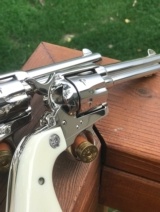 LONE RANGER RIG WITH A PAIR OF NICKEL PLATED, .45 COLT SAA’s with 5 1/2” BARRELS. - 9 of 16