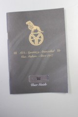 AYA Factory Owners Manual - 1 of 1