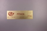 Colt Python Factory Box End Label. - 1 of 1