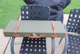 Canvas & Leather Trunk Gun Case. 2 Barrel. For 2 barrel gun. SBS or O/U. New - 3 of 4