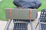 Canvas & Leather Trunk Gun Case. 2 Barrel. For 2 barrel gun. SBS or O/U. New - 4 of 4
