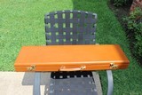 Emmebi of Italy. Best quality all leather gun case. New. 12, 16, 20 ga. Barrels to 30