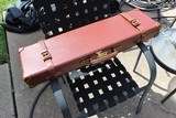 Emmebi of Italy. Best Quality All Leather Gun Case. For sbs or O/U with barrels to 30