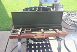 Emmebi of Italy. Best Quality All Leather Gun Case. For sbs or O/U with barrels to 30