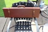 Emmebi of Italy. Best Quality All Leather Gun Case. For sbs or O/U with barrels to 30