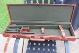 Emmebi of Italy. Best Quality All Leather Gun Case. For sbs or O/U with barrels to 30