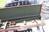Emmebi of Italy. Best Quality All Leather Gun Case. For sbs or O/U with barrels to 30